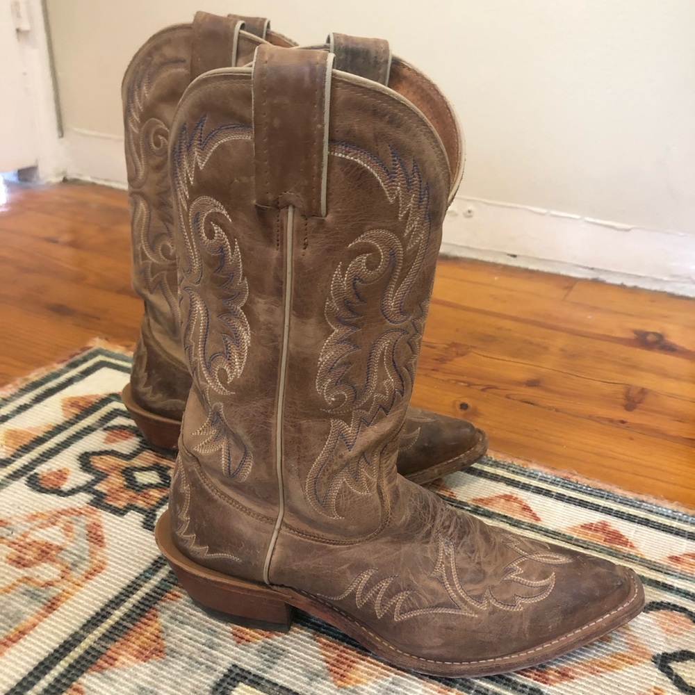 Nocona brown cowboy boots
